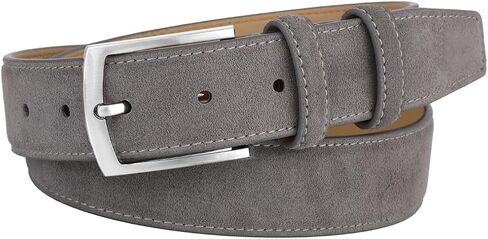 Genuine Suede Belt for Men's Leather Belt Casual Jeans Pants Dress Blet 1 3/8" Wide Golf Belt in Kuwait