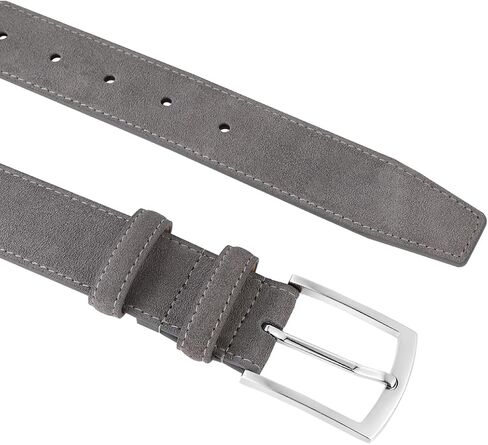 Genuine Suede Belt for Men's Leather Belt Casual Jeans Pants Dress Blet 1 3/8" Wide Golf Belt in Kuwait