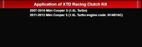 XTD المرحلة 2 مجموعة القابض متوافقة مع 2007 2008 2009 2010 2011 2012 ميني كوبر s توربو 1.6L in Saudi Arabia
