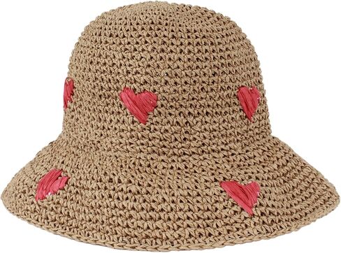 Minache Women Wide Brim Straw Sun Hat Summer Foldable Beach Hat UV Protection Travel Floppy Hat in Saudi Arabia