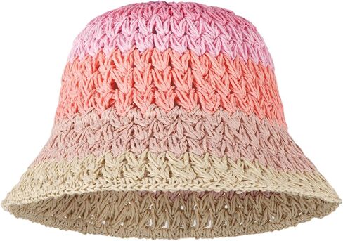 Minache Women Wide Brim Straw Sun Hat Summer Foldable Beach Hat UV Protection Travel Floppy Hat in Saudi Arabia