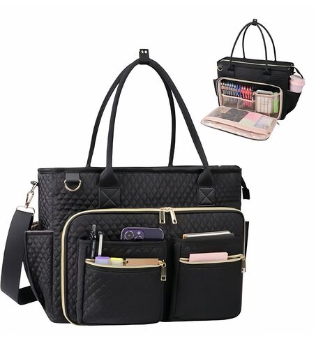 حقيبة حمل للممرضات للنساء، حقيبة كمبيوتر محمول للعمل، مع حقيبة جيب معزولة للمكتب والكلية والتمريض. in Kuwait