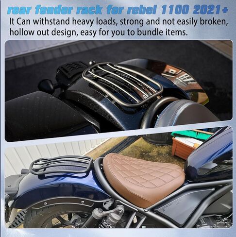 Solo Rear Carrier Luggage Rack Support Shelf Compatible with HO&N&DA Rebel CMX 1100 CMX1100T Accessories 2021 2022 2023 2024 2025 Cargo Rack Rear Top Case Carrier in Saudi Arabia