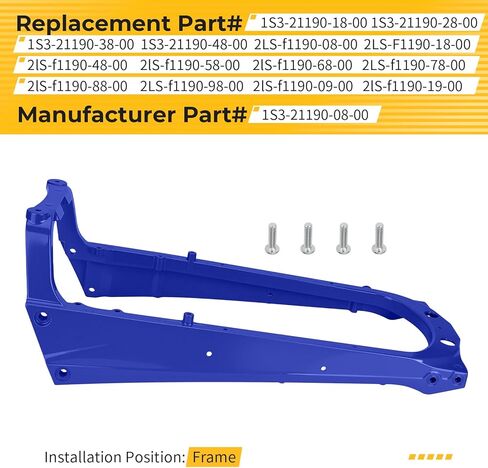 M MATI Aluminum Blue Sub Frame & Bolts for Yamaha Rapto-r 700 YFM700 YFM700R 2006-2024 1S3-21190-08-00 in Saudi Arabia