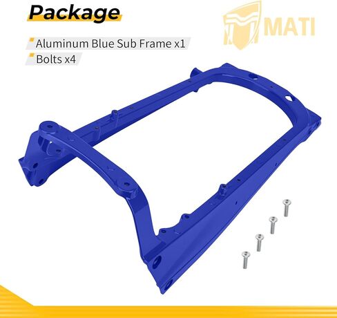 M MATI Aluminum Blue Sub Frame & Bolts for Yamaha Rapto-r 700 YFM700 YFM700R 2006-2024 1S3-21190-08-00 in Saudi Arabia