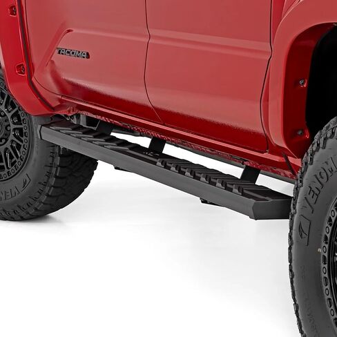 Rough Country BA2 Running Boards for Toyota Tacoma Double Cab (2024-2026) - 5" Wide Steel Step Bars, Non-Slip Grip Foot Rails, No-Drill Install, Truck Side Steps in Saudi Arabia