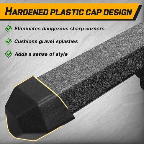 Running Boards Side Steps Compatible with 2009-2014 Ford F150 Super Cab, Dual-Stage Textured Black Powder Coated Step Bars. 4 Inch Drop Down Side Steps Made with Carbon Steel. in Kuwait