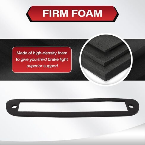 قطعتان من حشية ختم ضوء الفرامل الثالثة، متوافقة مع 1999-2016 F250 F350 F450 F550 Super Duty Ranger حشية ضوء إيقاف عالية، لاصق من جانب واحد in Kuwait