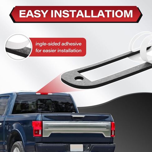 قطعتان من حشية ختم ضوء الفرامل الثالثة، متوافقة مع 1999-2016 F250 F350 F450 F550 Super Duty Ranger حشية ضوء إيقاف عالية، لاصق من جانب واحد in Kuwait