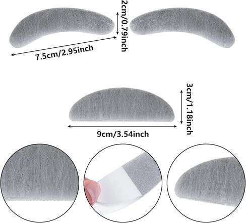SUMERSHA 5Pcs Old Man Costume Set, Suspenders Bow Tie Glasses Mustache Eyebrows Set and Inflatable Cane for Grandpa Cosplay Accessories in Saudi Arabia