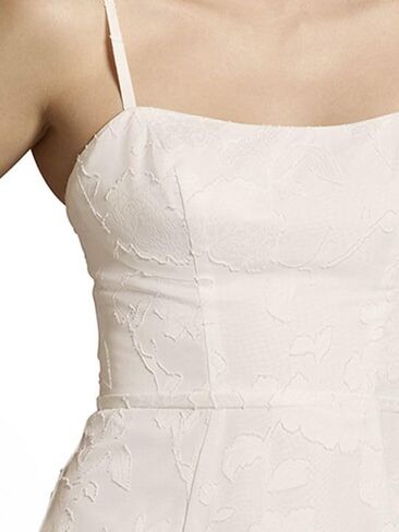David's Bridal Spaghetti Strap Jacquard A-Line Dress in Saudi Arabia