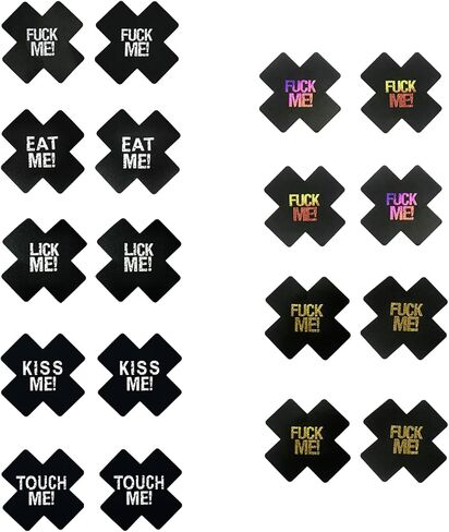 Black Nipple Covers Disposable Pasties 9 Pairs in Kuwait