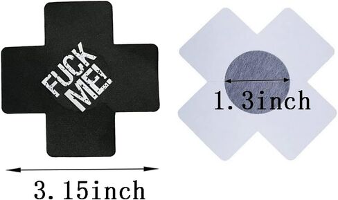 Black Nipple Covers Disposable Pasties 9 Pairs in Kuwait