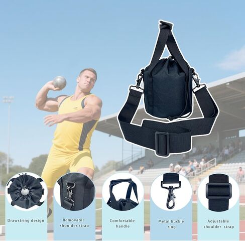 حقيبة وضع الكرة مع حزام كتف قابل للتعديل، مقبض مريح وبطانة إسفنجية، حقيبة حمل كرة محمولة يمكنها حمل الكرة بوزن 6-16 رطل in Kuwait