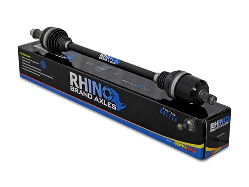 SuperATV Rhino Brand Rear Axle Compatible with Polaris Ranger XP 900 / Crew (2019+), Heavy Duty 4340 Chromoly Steel, Synthetic Grease to Keep CV's Cool, Maximized CV and Shaft Size, See Fitment in Saudi Arabia