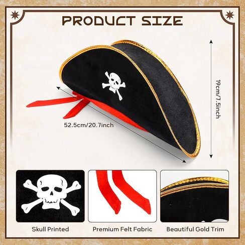 Women Pirate Costume Accessories Set Black White Striped T-Shirt Pirate Head Scarf Hat Belt for Halloween Cosplay in Saudi Arabia