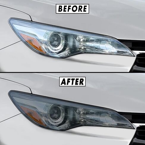 SlickMod PreCut Vinyl Smoke Tint for 2015-2017 Toyota Camry Turn Signal & DRL Light (4. DRL/Turn Signal, Yellow) in Saudi Arabia