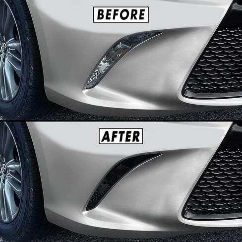 SlickMod PreCut Vinyl Smoke Tint for 2015-2017 Toyota Camry Turn Signal & DRL Light (4. DRL/Turn Signal, Yellow) in Saudi Arabia