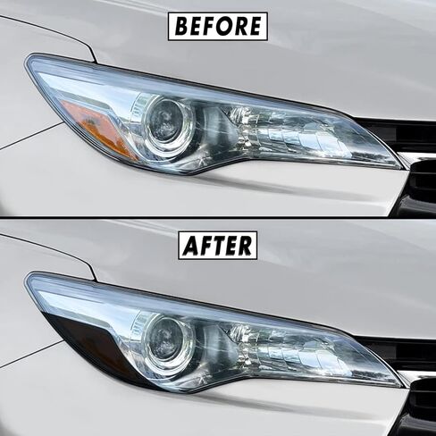 SlickMod PreCut Vinyl Smoke Tint for 2015-2017 Toyota Camry Turn Signal & DRL Light (4. DRL/Turn Signal, Yellow) in Saudi Arabia