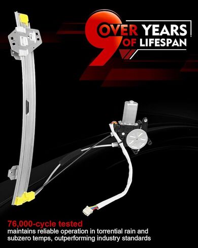 Front Right Passenger Side Power Window Regulator with Motor for:-Honda Accord 1994 1995 1996 1997, 4 Door Sedan, 2 Pins Connector Replace OE# 72210SV4A01 741-765 125-58533R 660059 HO1351101 in Saudi Arabia