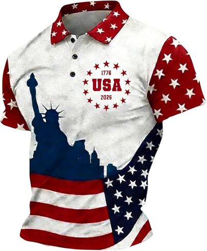 تي شيرت كاجوال مطبوع عليه الذكرى السنوية الـ 250 للرجال، قميص الحرية 250 عامًا، العلم الأمريكي الوطني، S-5XL in Kuwait