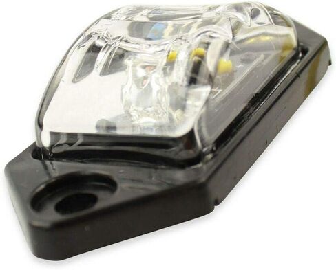 8 عبوات Kaper II 3.375 بوصة RV Side Fender Mini Marker LED ضوء أحمر كهرماني/شفاف in Saudi Arabia