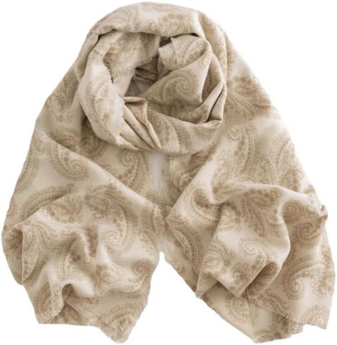Classic Women Paisley Long Scarf Thin Cashmere Feel Scarves Spring Fall Wraps Winter Neck Warm Shawl 25X75 in in Kuwait