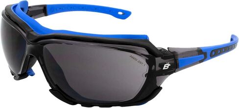 نظارات Birdz Eyewear Gasket السلامة المبطنة للدراجات النارية الرياضية باللون الأزرق مع عدسات دخانية in Saudi Arabia