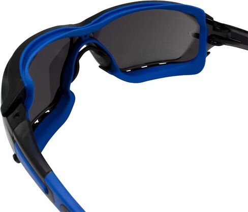 نظارات Birdz Eyewear Gasket السلامة المبطنة للدراجات النارية الرياضية باللون الأزرق مع عدسات دخانية in Saudi Arabia