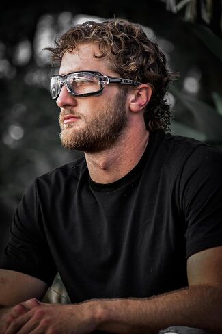 نظارات Birdz Eyewear Gasket السلامة المبطنة للدراجات النارية الرياضية باللون الأزرق مع عدسات دخانية in Saudi Arabia