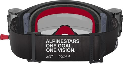 Alpinestars Supertech Roll Off MX ATV MTB Off Road Race Goggles (Black/Grey - Clear Roll Off Lens) in Saudi Arabia