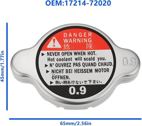 Radiator Cap 45mm 0.9 Bar 15272-72020 Compatible with Kubota Tractor B5200 B7200 L185 L175 in Saudi Arabia