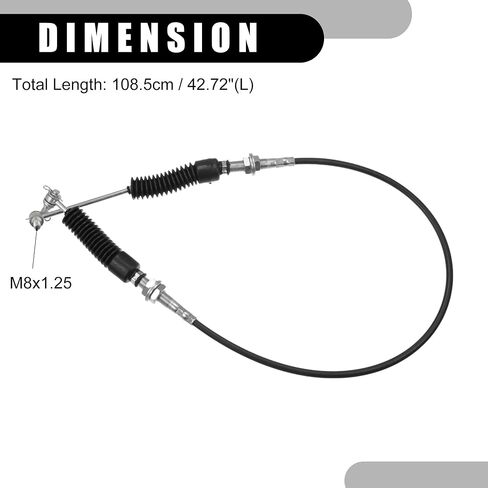 Shifter Cable Gear Selector Shift Cable - UTV Trans Shifter Cable - for Polaris RZR Razor 800 (all Models) 2008-2014 UTV Metal Black - 1 PC in Saudi Arabia