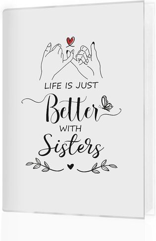 ألبوم صور Bestie مقاس 4 × 6، هدايا BFF للصداقة للنساء، هدايا لأفضل الأصدقاء، الحياة أفضل تمامًا مع كتاب ألبوم الصور ذو الذاكرة الصغيرة Bestie لـ 18 جيبًا يحتوي على 36 صورة in Kuwait