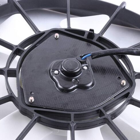 Radiator Cooling Fan Assembly Compatible with 2002-2006 for Honda for CR-V 2.4L 2003-2006 for Honda for Element 2.4L, Black&White Radiator Fan Direct Fit Replacement for Engine Cooling Fan in Saudi Arabia