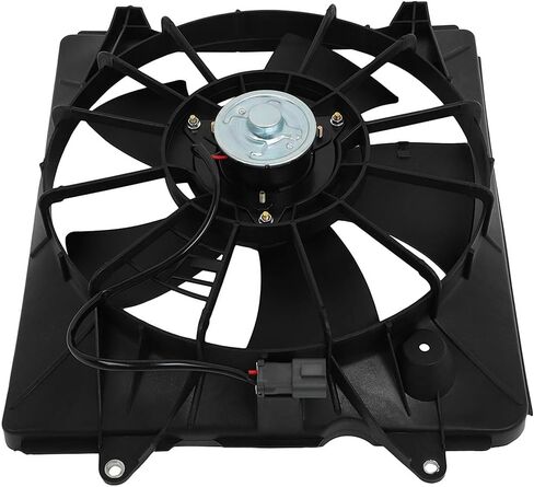 مجموعة مروحة تبريد الرادياتير متوافقة مع 2007-2009 لهوندا لـ CR-V 2.4L، مروحة مشعاع سوداء مناسبة مباشرة لاستبدال مروحة تبريد المحرك in Saudi Arabia