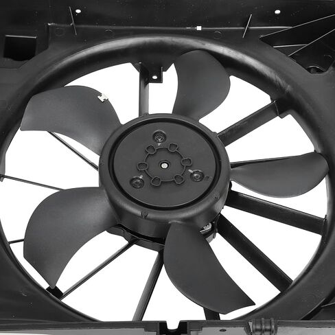 مجموعة مروحة التبريد متوافقة مع 2017-2020 لسيارة Ford for F-150 2.7L 2018-2019 لسيارة Ford for Expedition 3.5L، مروحة مشعاع سوداء مناسبة مباشرة للاستبدال لمروحة تبريد المحرك in Saudi Arabia