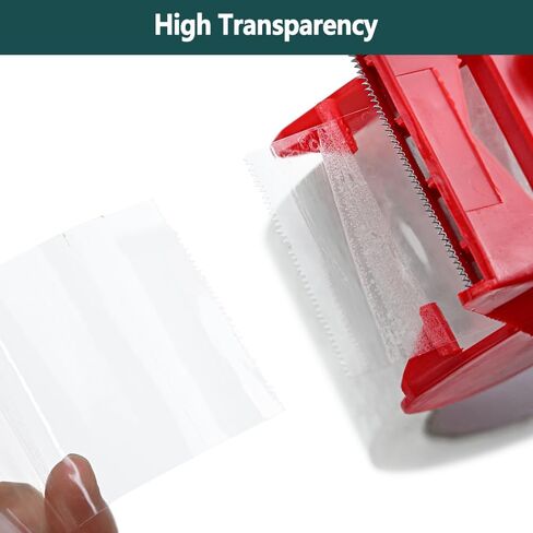 AUSTARK 12 Rolls Clear Packing Tape with Dispenser, Tape Refills 2.7 mil, 1.88 inch x 60 Yards Per Roll, Shipping Tape for Packaging Sealing Moving in Kuwait