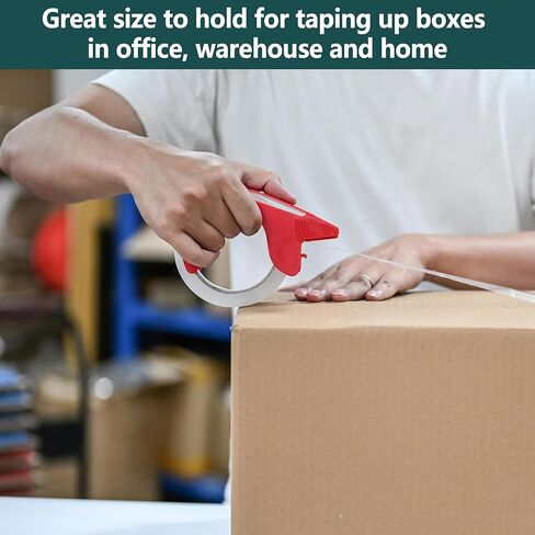 AUSTARK 12 Rolls Clear Packing Tape with Dispenser, Tape Refills 2.7 mil, 1.88 inch x 60 Yards Per Roll, Shipping Tape for Packaging Sealing Moving in Kuwait