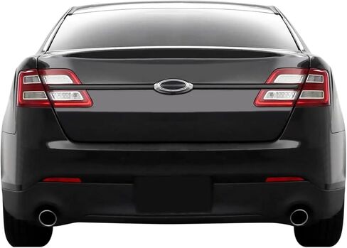SlickMod كروم حذف تراكب الفينيل المعتم لسيارة Ford Taurus Trunk Trim (أسود لامع) 2013-2019 in Saudi Arabia