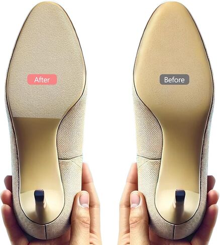 Shoe Care Kits 6 Pack Sole Protector Stickers for High Heel Shoes - Clear CL Compatible for Christian Louboutin Red Bottoms - Universal Fit for All Heels, 10x10cm Sheets in Kuwait