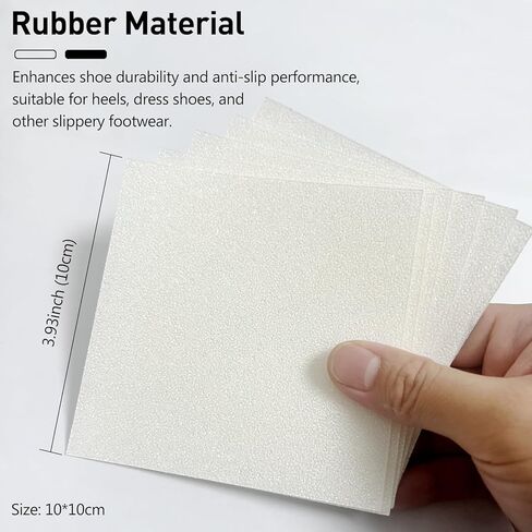 Shoe Care Kits 6 Pack Sole Protector Stickers for High Heel Shoes - Clear CL Compatible for Christian Louboutin Red Bottoms - Universal Fit for All Heels, 10x10cm Sheets in Kuwait