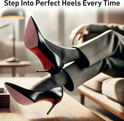 Shoe Care Kits 6 Pack Sole Protector Stickers for High Heel Shoes - Clear CL Compatible for Christian Louboutin Red Bottoms - Universal Fit for All Heels, 10x10cm Sheets in Kuwait