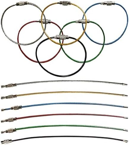 Custom Name Tape Material 4.5" Luggage,Key Tag,Crate Tag with Colored Grommet and Logo, Double Sided. 6 inch Cable Loop Wire Ring Included. in Saudi Arabia