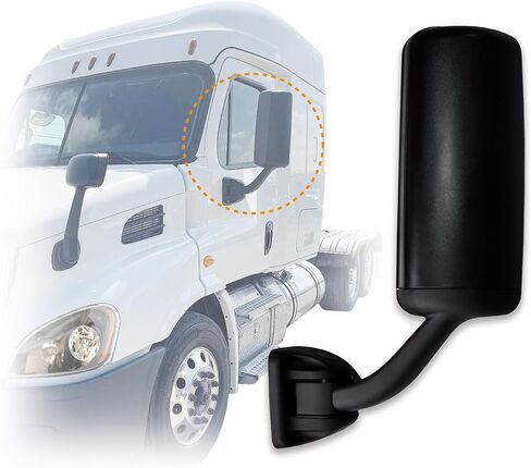 مرآة الباب متوافقة مع 2008 2009 2010 2011 2012 2013 2014 2015 2016 2017 Freightliner Cascadia Mirrors Cascadia Mirror Freightliner مرايا الأبواب الجانبية (أسود يمين) in Saudi Arabia