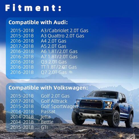 PCV Valve Engine Crankcase Vent Oil Separator 06K103495 Compatible with Audi A3 Quattro A4 A5 A6 A7 Q3 TT Q7 2015-2018, Volkswagen Golf Jetta Passat Bettle 1.8T 2.0T Replace OE 06K013495AA in Kuwait