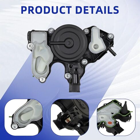 PCV Valve Engine Crankcase Vent Oil Separator 06K103495 Compatible with Audi A3 Quattro A4 A5 A6 A7 Q3 TT Q7 2015-2018, Volkswagen Golf Jetta Passat Bettle 1.8T 2.0T Replace OE 06K013495AA in Kuwait