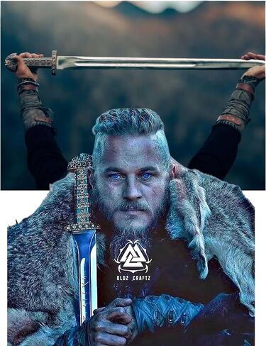 سيف راجنار لوثبروك لسيف الملك الفايكنج سيف راجنار - إصدار محدود كامل ميزات النحاس الحقيقي وغمد العصور الوسطى 40 بوصة in Kuwait