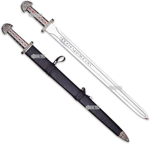 سيف راجنار لوثبروك لسيف الملك الفايكنج سيف راجنار - إصدار محدود كامل ميزات النحاس الحقيقي وغمد العصور الوسطى 40 بوصة in Kuwait