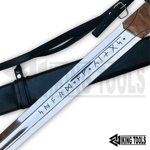 سيف راجنار لوثبروك لسيف الملك الفايكنج سيف راجنار - إصدار محدود كامل ميزات النحاس الحقيقي وغمد العصور الوسطى 40 بوصة in Kuwait